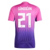 Německo Gundogan 21 Venkovní ME 2024 - Fotbalové Dresy (S/S)